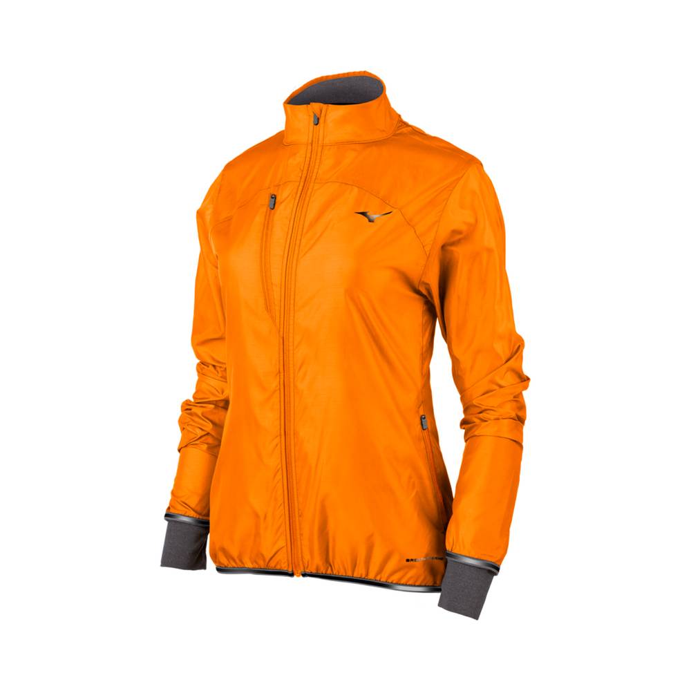 Womens Mizuno Breath Thermo® FZ Jacket Orange Philippines (DFYSVM863)